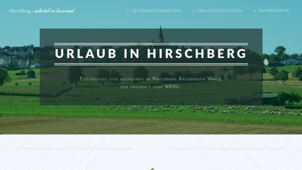 Screenshot hirschberg-touristik.de